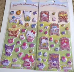 2026新作　サンリオキャラクターズ ぷっくりシール 　海外正規品　２枚