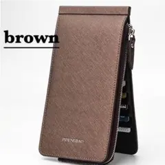 カードケース シンプル 薄型 長財布 スマホ収納OK 男女兼用 新品