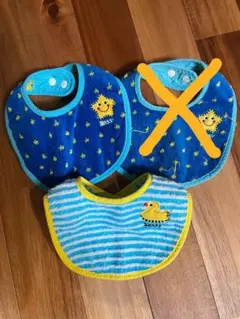 4枚セット Sassy ananocafe スタイ よだれかけ 新品 数回使用