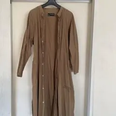 CUBE SUGAR ベージュ ロングシャツワンピース