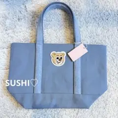 【正規品】フェイラーFEILER オールドテディワッペントートバッグ ブルー L