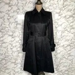 M-PREMIER　（38）　トレンチコート　スプリングコート　黒