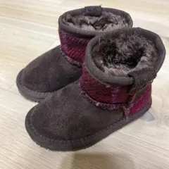 アプレレクール　ハリスツイード　ムートンブーツ　ブーツ　14