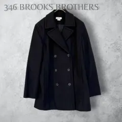 【346 BROOKS BROTHERS 】　ダブルブレスト　ピーコート　黒のサムネイル