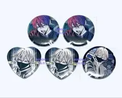 桃源暗鬼 皇后崎迅 メタリック缶バッジ ハート型缶バッジ 丸型缶バッジ