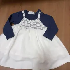 WILL MERY ワンピース 80 ネイビー/ホワイト