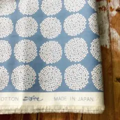 う早この布　ミニサークルフラワー　ブロード　コットンこばやし　108×50