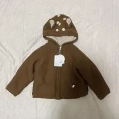 新品未使用タグ付き95cm テータテート　バンビ耳　　ニットカーディガン