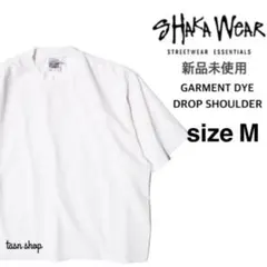 【シャカウェア】新品 ガーメントダイ ドロップショルダー Tシャツ ホワイト M