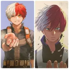 ☆ 僕のヒーローアカデミア　原画展　ポストカード　轟焦凍　2種