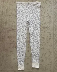 花柄サーマルパンツ　ヴィンテージ