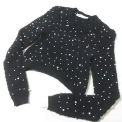 ZARA　ザラ　パール　ニット　セーター　S　■　★231