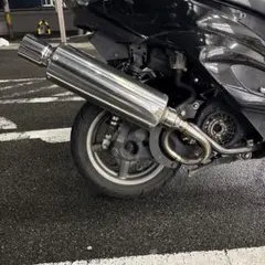 忠男 パワーボックス SR400 カフェ ボバー エキパイ マフラー