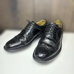 美品】REGAL リーガル ウィングチップ メダリオン ブラック 25cm