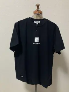 即完 NO COFFEE TANGRAM ヘンリーネック シャツ ブラック Lのサムネイル