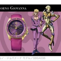 レア 美品 JOJO SEIKO 腕時計 ジョジョの奇妙な冒険 ジョルノ セイコー 5スポーツ＞から、TVアニメ「ジョジョの奇妙な冒険