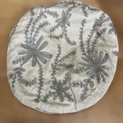 MNG 花柄刺繍 ベレー帽 サイズU