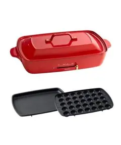 【新品未使用】BRUNOホットプレート グランデサイズ レッド BOE026 新品BRUNOブルーノ ホットプレートグランデサイズ赤色レッド