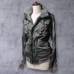 最終価格 00s y2k intheattic 短丈 ミリタリージャケット