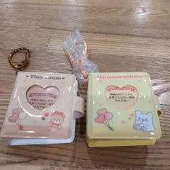 サンリオ　ミニフォトアルバム　キーホルダー　はなまるおばけとタイニーチャム