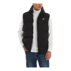 メンズ mhダウンベストLダークグレー ダウンジャケット アウトドア 軽量 撥水