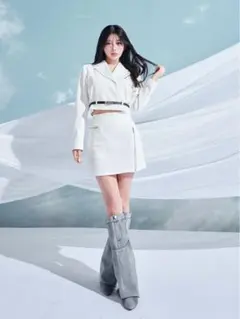 Darich ファスナーデザインミニスカート ホワイト