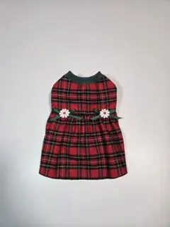 犬服ハンドメイド　SSサイズ　656　切り替えバルーンワンピース