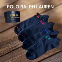 POLO ラルフローレン ソックス　靴下　3足　米国購入　新品　黒