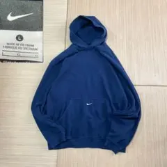 希少 ナイキ NIKE センタースウォッシュ パーカー RW ネイビー L