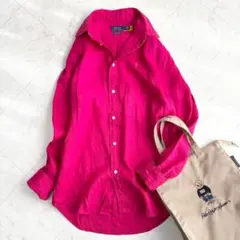 新品タグ付き♡近年品 ラルフローレン リネンシャツ 長袖 ベージュ