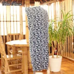 在庫処分 アジアン雑貨 パレオ マルチカバー 布 フリンジ付き ネイビー 24