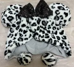 ファンキャップ　ミニー　ヒョウ柄　白　ホワイト　レオパード柄　帽子　新品タグ付