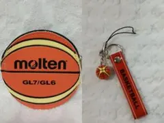 【2点セット】バスケットボール小物入れ モルテン ストラップ 財布 小物入れ