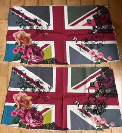 ユニオンジャックデザイン生地と金具セット