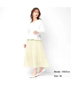 GU オーガンジープリーツスカート　XL