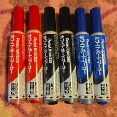 Pentel Knuckle ホワイトボードマーカー 中字 6本セットのサムネイル