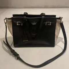 kate spade バイカラーハンドバッグ