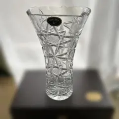 未使用品】ボヘミア BOHEMIA 花瓶 チェコ産 ボヘミアクリスタル NO2