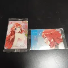 新品　五等分の花嫁　ウエハース　中野五月　カード　2枚セット