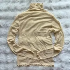 極美品✨nugu ヌグ レディース 長袖 インナー シースルー アイボリー