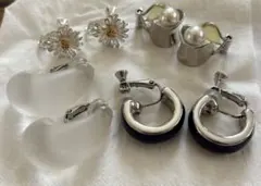 イヤリング 4点まとめ売り シルバー系