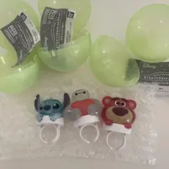 ディズニー カプセルリングライトコレクション スティッチ、ベイマックス、ロッツォ