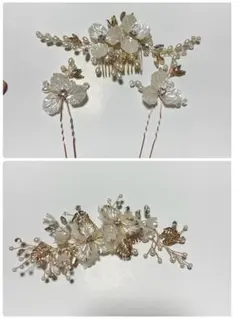 4点セット ブライダル ヘア セット