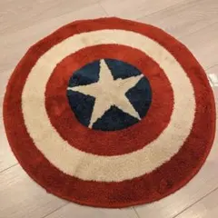 キャプテン・アメリカ ラグ 円形