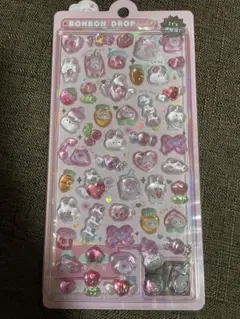 正規品　ももいろボンボン　ボンボンドロップシール　うさぎ　ピンク　オリジナル
