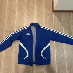 adidas 青 ストライプ ジャケット 140