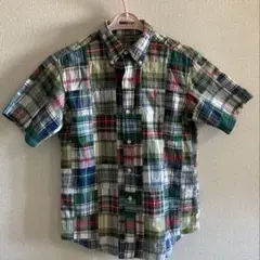 ラルフローレン　チェック柄 半袖シャツ マルチカラー　キッズ150センチ