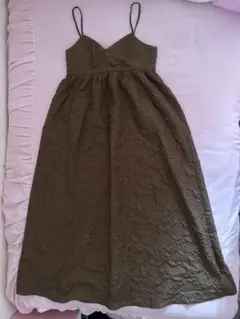 【apres jour clair】フラワージャガードキャミワンピース