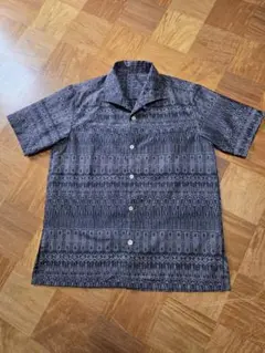 本場大島紬、着物リメイク/台衿付きのメンズシャツ LLサイズ - メルカリ