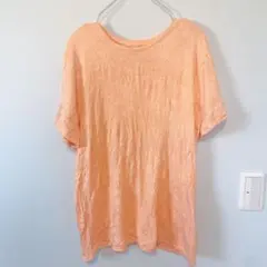使いやすい✅オレンジ　Tシャツ　《XL》　シンプル　メンズ　夏
